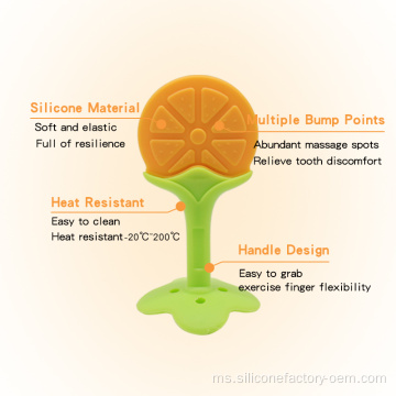 Silicone Flower Bentuk Bayi Tumbuh Toy Molar Lembut